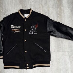 Zara Arizona Varsity Letter Black Jacket/Bomber  kids size 9 excellent condition